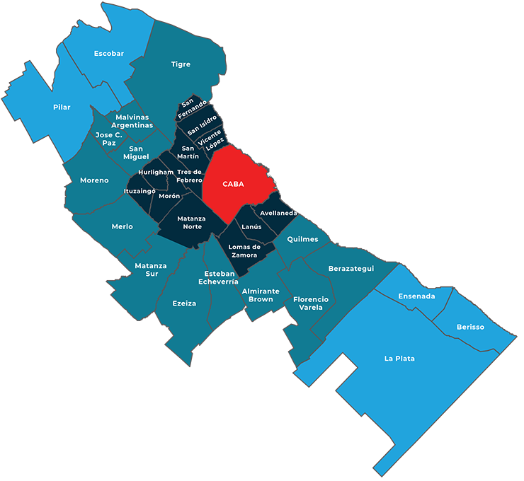 mapa de la cobertura